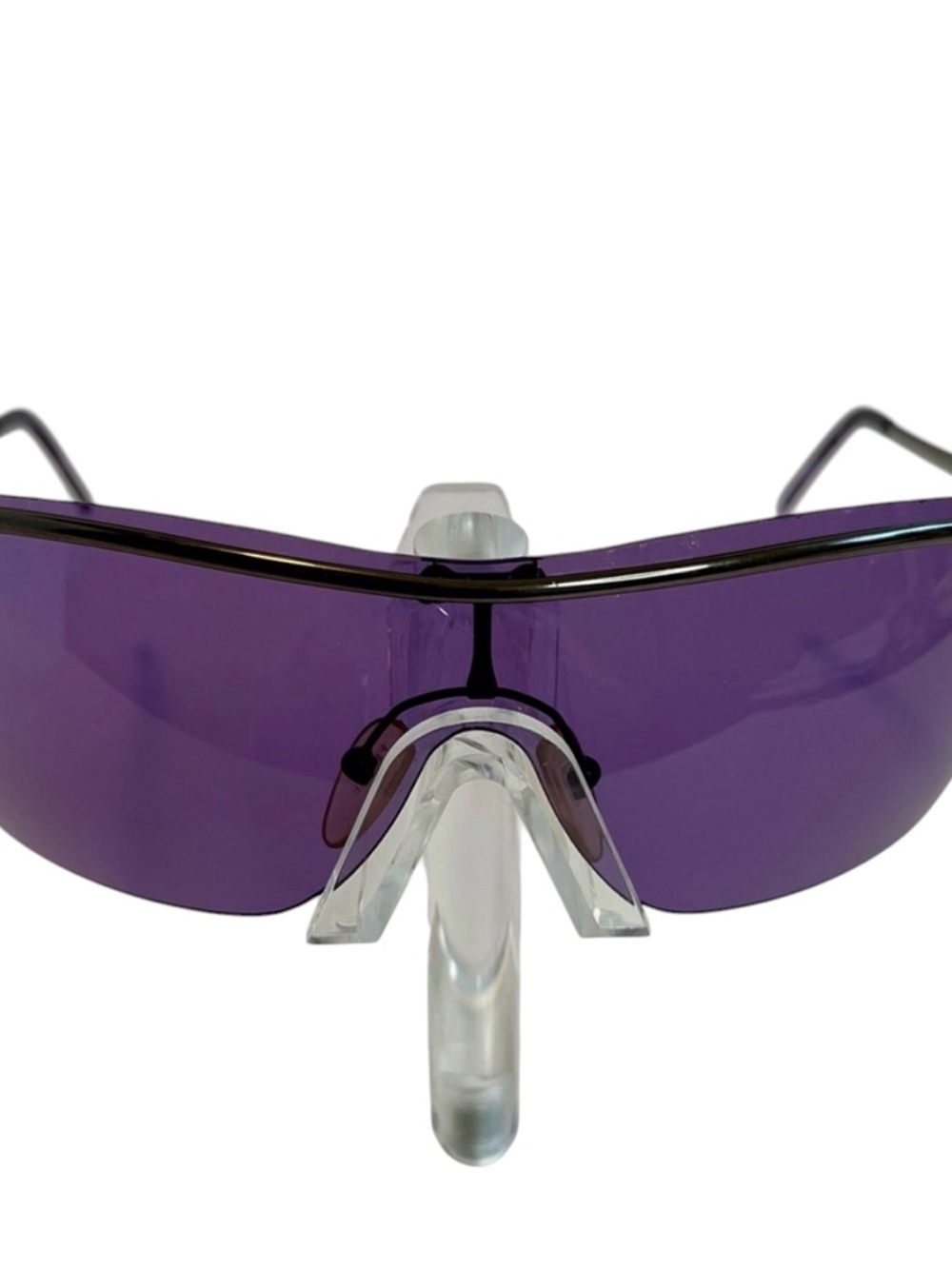 Vintage Gianfranco Ferré shield sunglasses.